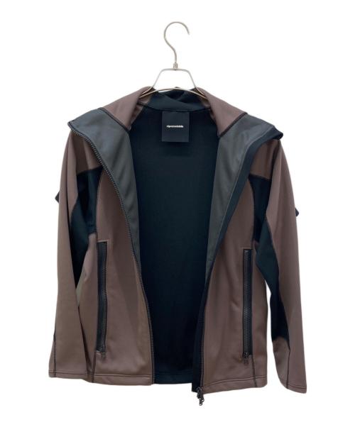 ripvanwinkle（リップヴァンウィンクル）ripvanwinkle (リップヴァンウィンクル) 配色ジップアップジャージー パープル サイズ:4の古着・服飾アイテム