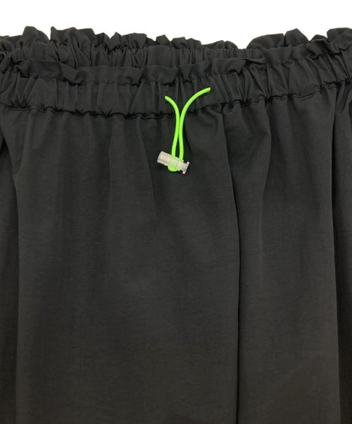 machatt（マチャット）machatt (マチャット) フレアロングスカート ブラック サイズ:FREEの古着・服飾アイテム