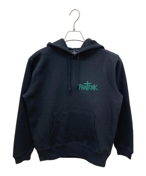 PHATRNK（ファットランク）PHATRNK (ファットランク) ラインストーンロゴパーカー ブラック サイズ:Sの古着・服飾アイテム