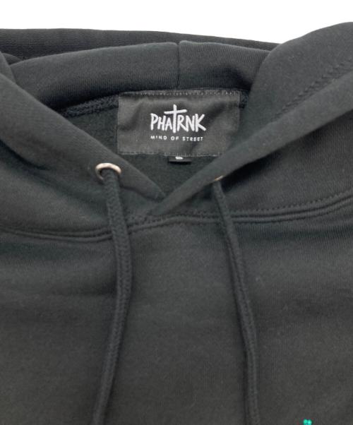 PHATRNK（ファットランク）PHATRNK (ファットランク) ラインストーンロゴパーカー ブラック サイズ:Sの古着・服飾アイテム