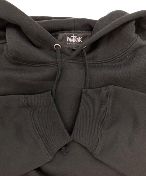 PHATRNK（ファットランク）PHATRNK (ファットランク) ラインストーンロゴパーカー ブラック サイズ:Sの古着・服飾アイテム