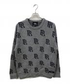 PHATRNKファットランク）の古着「PRロゴニット」｜グレー