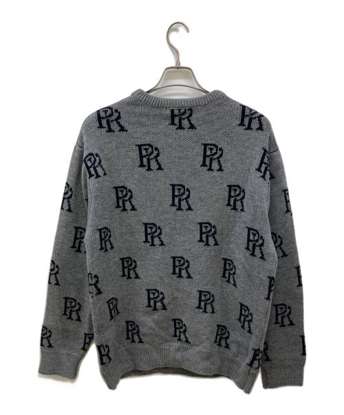 PHATRNK（ファットランク）phatrnk (ファットランク) PRロゴニット グレー サイズ:Lの古着・服飾アイテム