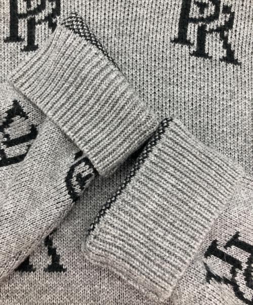 PHATRNK（ファットランク）phatrnk (ファットランク) PRロゴニット グレー サイズ:Lの古着・服飾アイテム