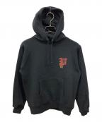 PHATRNKファットランク）の古着「ラインストーンロゴパーカー」｜ブラック