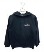 PHATRNKファットランク）の古着「ラインストーンロゴパーカー」｜ブラック