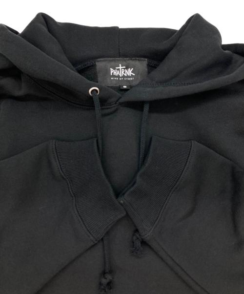 PHATRNK（ファットランク）PHATRNK (ファットランク) ラインストーンロゴパーカー ブラック サイズ:Sの古着・服飾アイテム