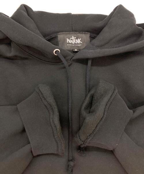 PHATRNK（ファットランク）PHATRNK (ファットランク) ラインストーンロゴパーカー ブラック サイズ:Sの古着・服飾アイテム