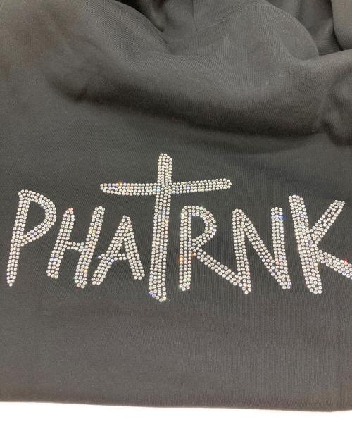 PHATRNK（ファットランク）PHATRNK (ファットランク) ラインストーンロゴパーカー ブラック サイズ:Sの古着・服飾アイテム