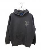 PHATRNKファットランク）の古着「ラインストーンロゴパーカー」｜グレー