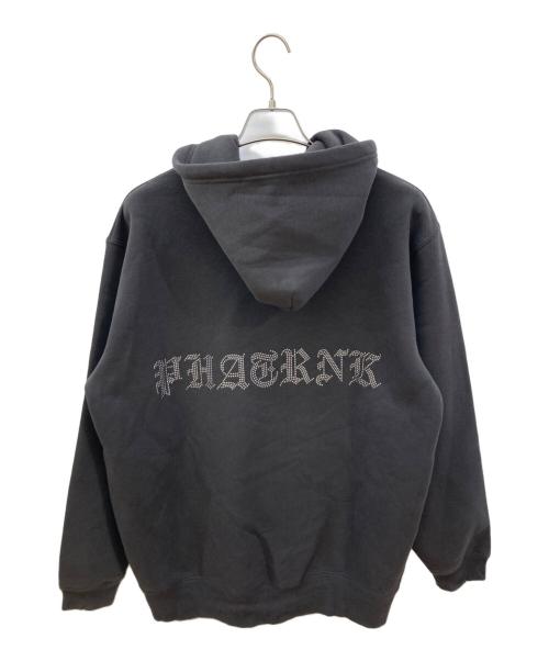 PHATRNK（ファットランク）PHATRNK (ファットランク) ラインストーンロゴパーカー グレー サイズ:XLの古着・服飾アイテム