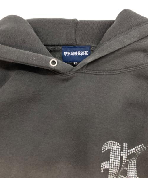 PHATRNK（ファットランク）PHATRNK (ファットランク) ラインストーンロゴパーカー グレー サイズ:XLの古着・服飾アイテム