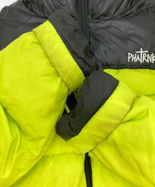 PHATRNK（ファットランク）phatrnk (ファットランク) ダウンジャケット ブラック×イエロー サイズ:Ⅿの古着・服飾アイテム