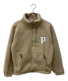 PHATRNK（ファットランク）の古着「Pロゴフリースジャケット」｜ベージュ