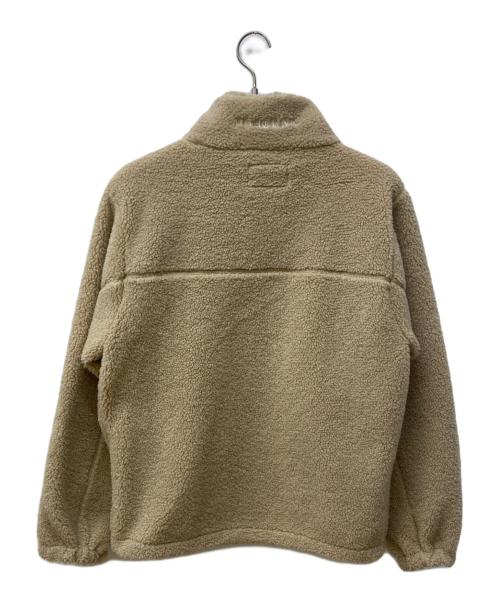 PHATRNK（ファットランク）PHATRNK (ファットランク) Pロゴフリースジャケット ベージュ サイズ:Sの古着・服飾アイテム