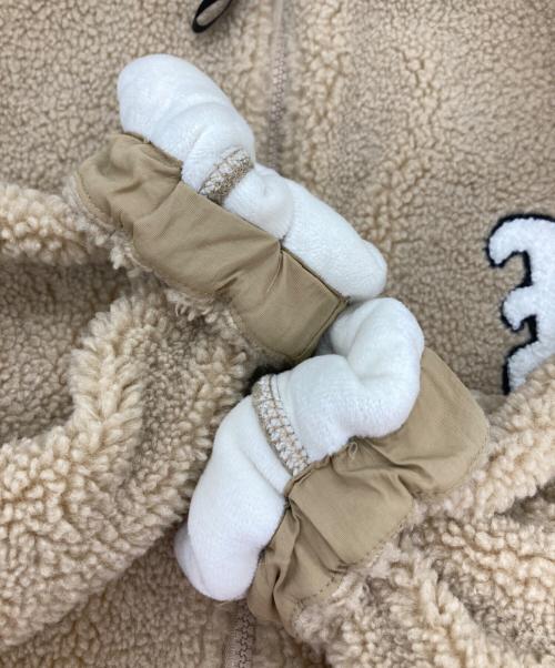 PHATRNK（ファットランク）PHATRNK (ファットランク) Pロゴフリースジャケット ベージュ サイズ:Sの古着・服飾アイテム