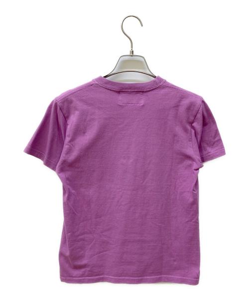 PHATRNK（ファットランク）PHATRNK (ファットランク) ラインストーンTシャツ パープル サイズ:XSの古着・服飾アイテム
