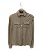 Zanoneザノーネ）の古着「コットンニットシャツ」｜ベージュ