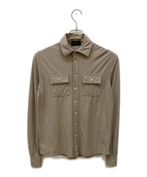 Zanone（ザノーネ）Zanone (ザノーネ) コットンニットシャツ ベージュ サイズ:44の古着・服飾アイテム