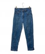 CarHartt×rewntableカーハート×）の古着「センターシームデニムパンツ」｜インディゴ