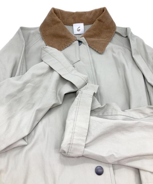 6(ROKU) BEAUTY&YOUTH（ロク ビューティーアンドユース）6(ROKU) BEAUTY&YOUTH (ロク ビューティーアンドユース) COTTON GABA ALL IN ONE COAT ベージュ サイズ:Mの古着・服飾アイテム