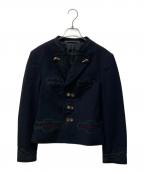 JULIUSユリウス）の古着「刺繍チロリアンジャケット」｜ブラック