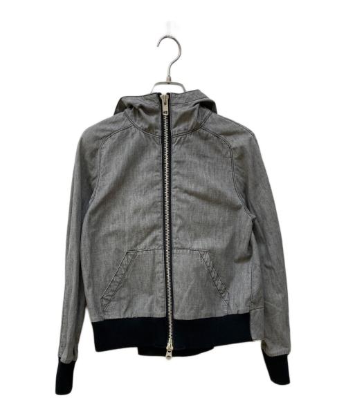 sacai luck（サカイラック）sacai luck (サカイラック) 変形フード付きジップパーカー グレー サイズ:1の古着・服飾アイテム