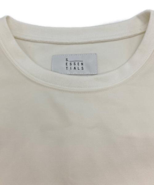 S.ESSENTIALS（エス エッセンシャルズ）S.ESSENTIALS (エス エッセンシャルズ) スウェット ホワイト サイズ:38の古着・服飾アイテム
