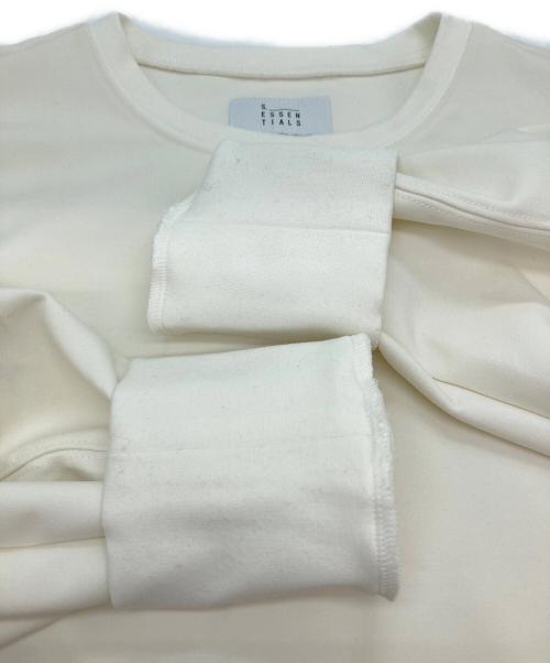 S.ESSENTIALS（エス エッセンシャルズ）S.ESSENTIALS (エス エッセンシャルズ) スウェット ホワイト サイズ:38の古着・服飾アイテム