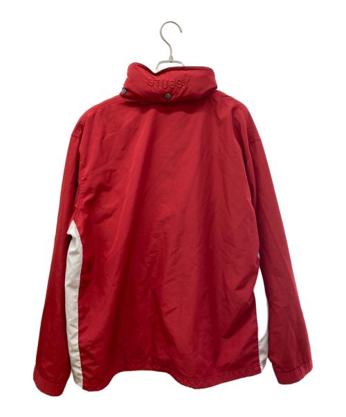 stussy（ステューシー）stussy (ステューシー) ナイロンジャケット レッド サイズ:Ⅼの古着・服飾アイテム