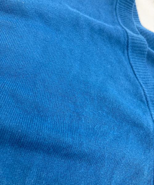 MM6 Maison Margiela（エムエムシックスメゾンマルジェラ）MM6 Maison Margiela (エムエムシックスメゾンマルジェラ) ショルダースリットカーディガン ブルー サイズ:Lの古着・服飾アイテム