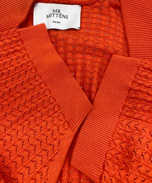 MRMITTENS（ミスターミトンズ）MRMITTENS (ミスターミトンズ) ロングカーディガン オレンジ サイズ:FREEの古着・服飾アイテム