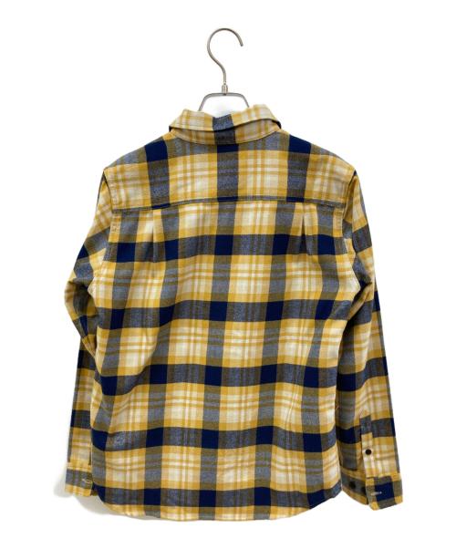 THE NORTH FACE（ザ ノース フェイス）THE NORTH FACE (ザ ノース フェイス) 長袖シャツ イエロー×ネイビー サイズ:Mの古着・服飾アイテム