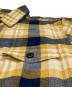 中古・古着 THE NORTH FACE (ザ ノース フェイス) 長袖シャツ イエロー×ネイビー サイズ:M：4000円