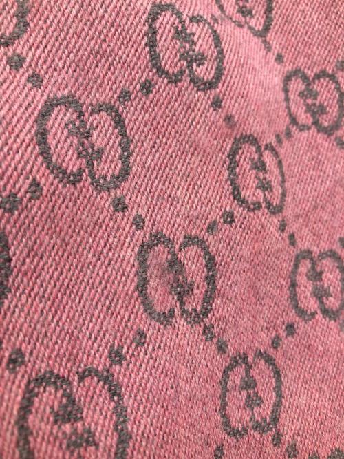 GUCCI（グッチ）GUCCI (グッチ) GGウールマフラー ピンク サイズ:-の古着・服飾アイテム