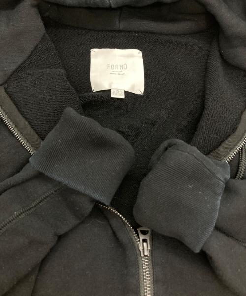 FORMO（フォルモ）FORMO (フォルモ) ジップパーカー ブラック サイズ:2の古着・服飾アイテム
