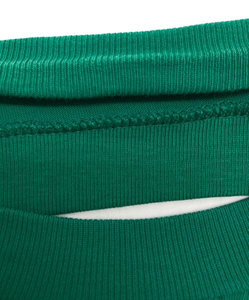 MM6 Maison Margiela（エムエムシックスメゾンマルジェラ）MM6 Maison Margiela (エムエムシックスメゾンマルジェラ) カットソー グリーン サイズ:Mの古着・服飾アイテム