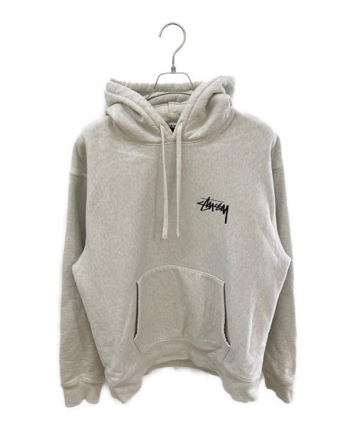 stussy（ステューシー）stussy (ステューシー) 8 BALL FADE HOODIE ライトグレー サイズ:XLの古着・服飾アイテム