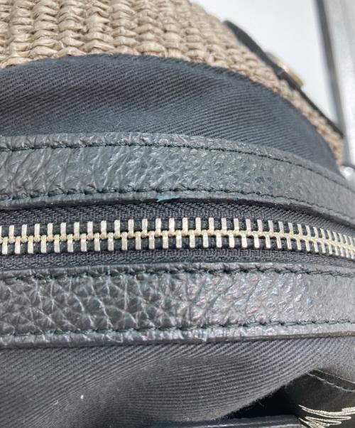 discord Yohji Yamamoto（ディスコード ヨウジヤマモト）discord Yohji Yamamoto (ディスコード ヨウジヤマモト) レザー切替ペーパーバッグ ブラックの古着・服飾アイテム