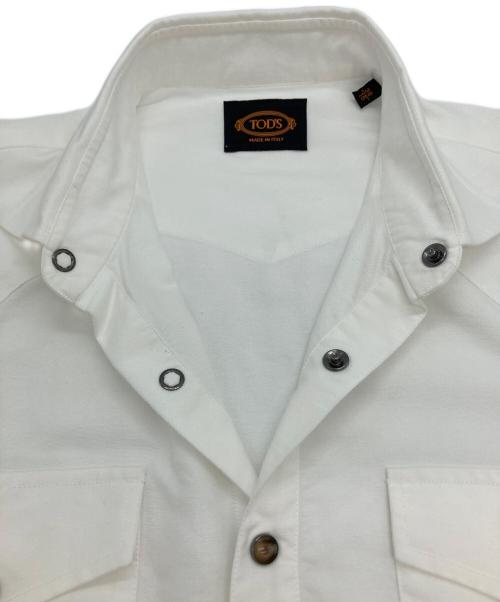 TOD'S（トッズ）TOD'S (トッズ) ウエスタンシャツ ホワイト サイズ:Mの古着・服飾アイテム