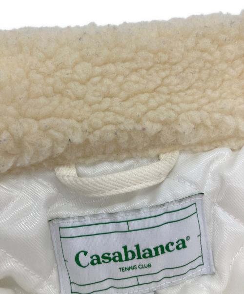 CASABLANCA（カサブランカ）CASABLANCA (カサブランカ) ドッグプリントボアブルゾン ホワイト サイズ:Sの古着・服飾アイテム