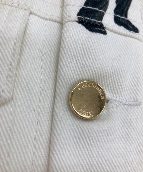 CASABLANCA（カサブランカ）CASABLANCA (カサブランカ) ドッグプリントボアブルゾン ホワイト サイズ:Sの古着・服飾アイテム