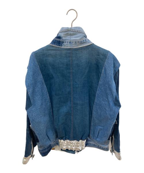 Desigual（デシグアル）Desigual (デシグアル) 再構築デニムジャケット ブルー サイズ:Lの古着・服飾アイテム