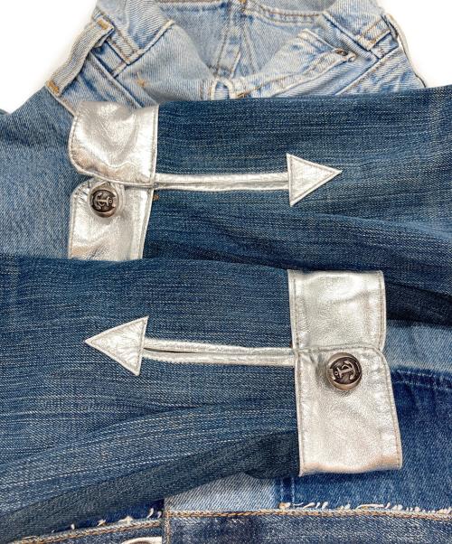 Desigual（デシグアル）Desigual (デシグアル) 再構築デニムジャケット ブルー サイズ:Lの古着・服飾アイテム