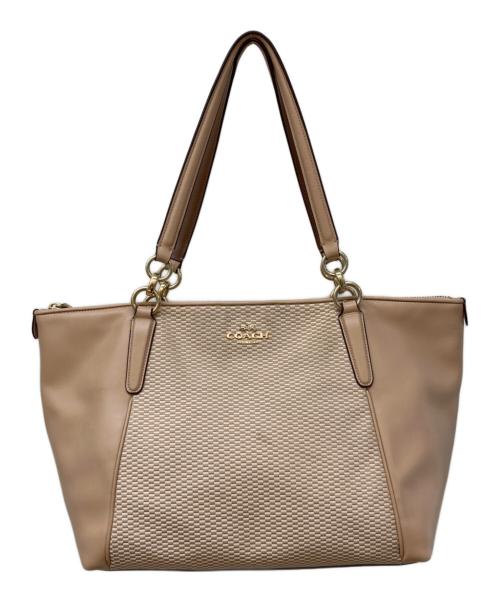 COACH（コーチ）COACH (コーチ) エクスプローデッドアヴァトートバッグ ベージュの古着・服飾アイテム