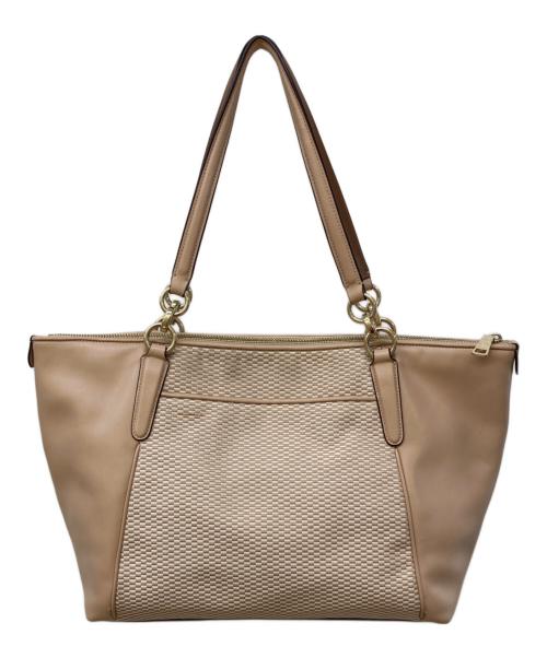 COACH（コーチ）COACH (コーチ) エクスプローデッドアヴァトートバッグ ベージュの古着・服飾アイテム