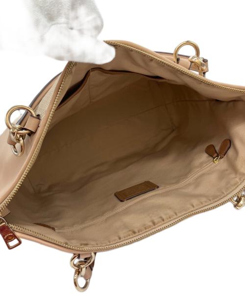 COACH（コーチ）COACH (コーチ) エクスプローデッドアヴァトートバッグ ベージュの古着・服飾アイテム