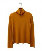 FOXEYフォクシー）の古着「タートルネックニット」｜オレンジ×ブラウン
