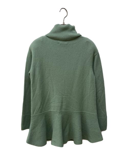FOXEY NEWYORK（フォクシーニューヨーク）FOXEY NEWYORK (フォクシーニューヨーク) タートルネックニット グリーン サイズ:38の古着・服飾アイテム