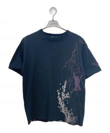 絡繰魂（カラクリタマシイ）の古着「刺繍Tシャツ」｜ブラック